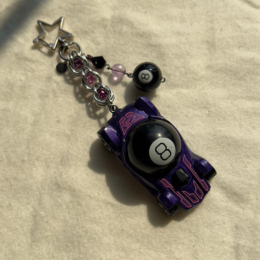Decidedly Go - Magic 8 Ball Beaded Keychain