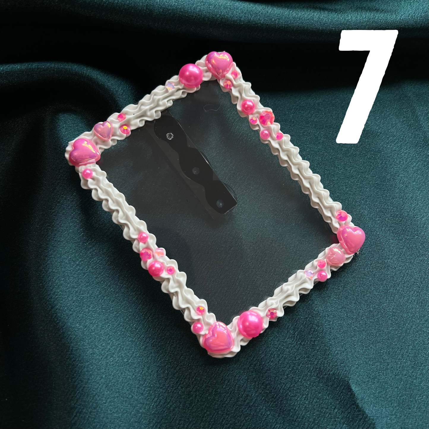 Pink-Red Cake Deco Photo Visor Clip