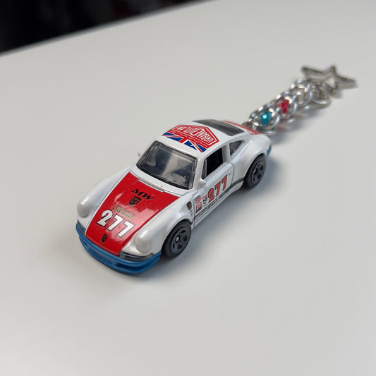 ‘71 Porsche 911 Beaded Keychain