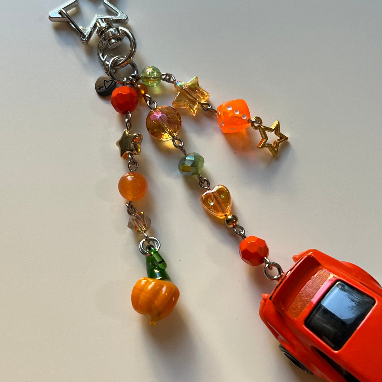 Porsche 911 Carrera RS 2.7 Beaded Keychain