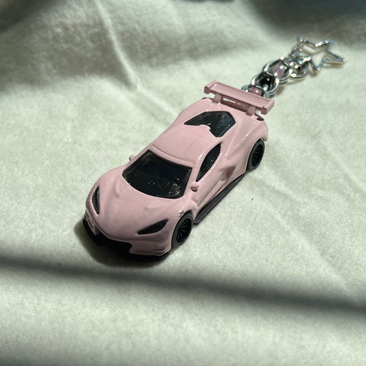 Corvette Beaded Keychain