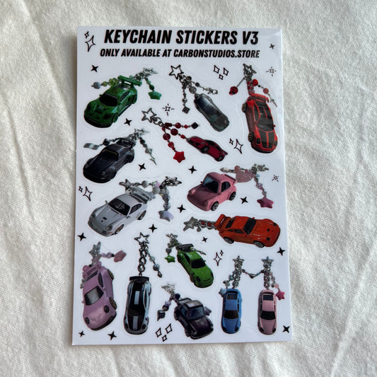 Keychain Stickers V3 Sticker Sheet