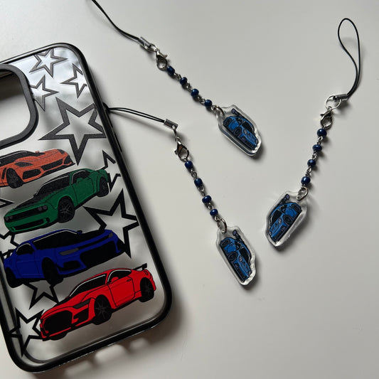 Porsche GT3 Beaded Phone Charm