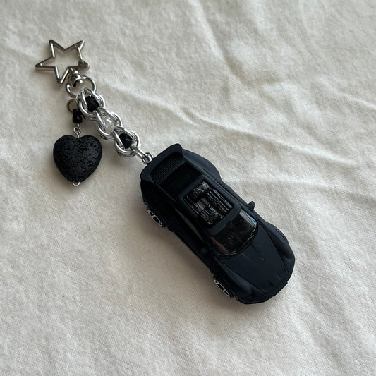 Porsche Rallye Beaded Keychain