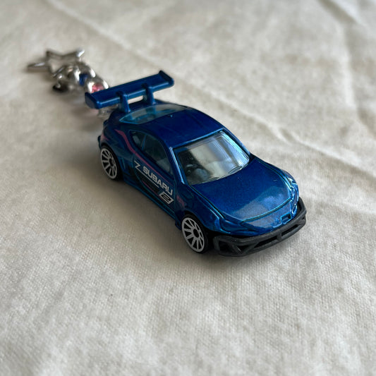 Subaru BRZ Beaded Keychain