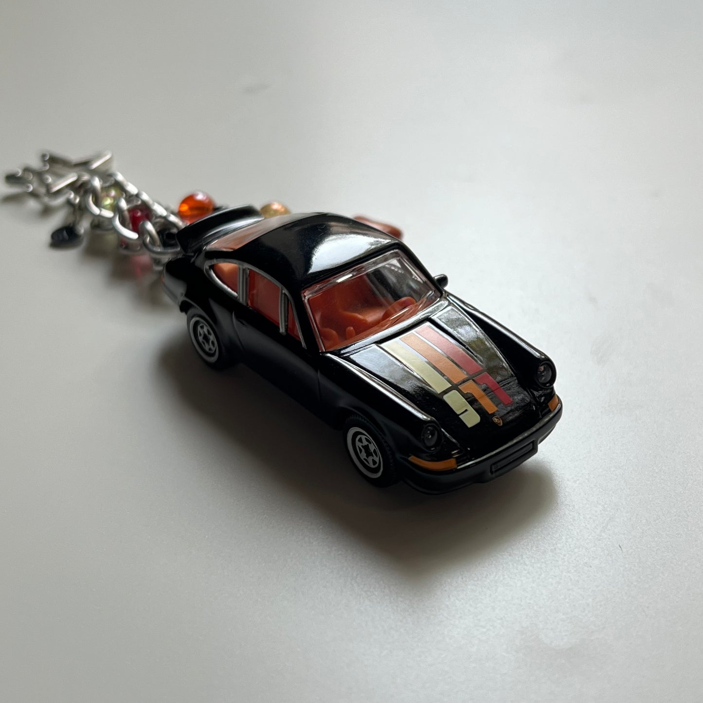 Porsche 911 Carrera RS 2.7 Beaded Keychain