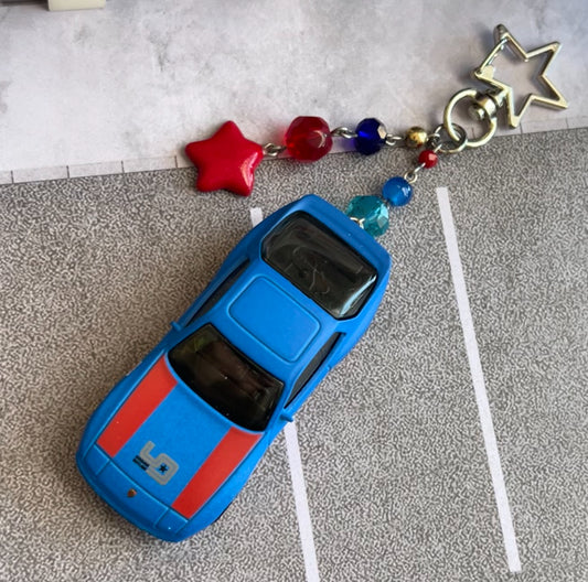 ‘89 Porsche 944 Turbo Beaded Keychain