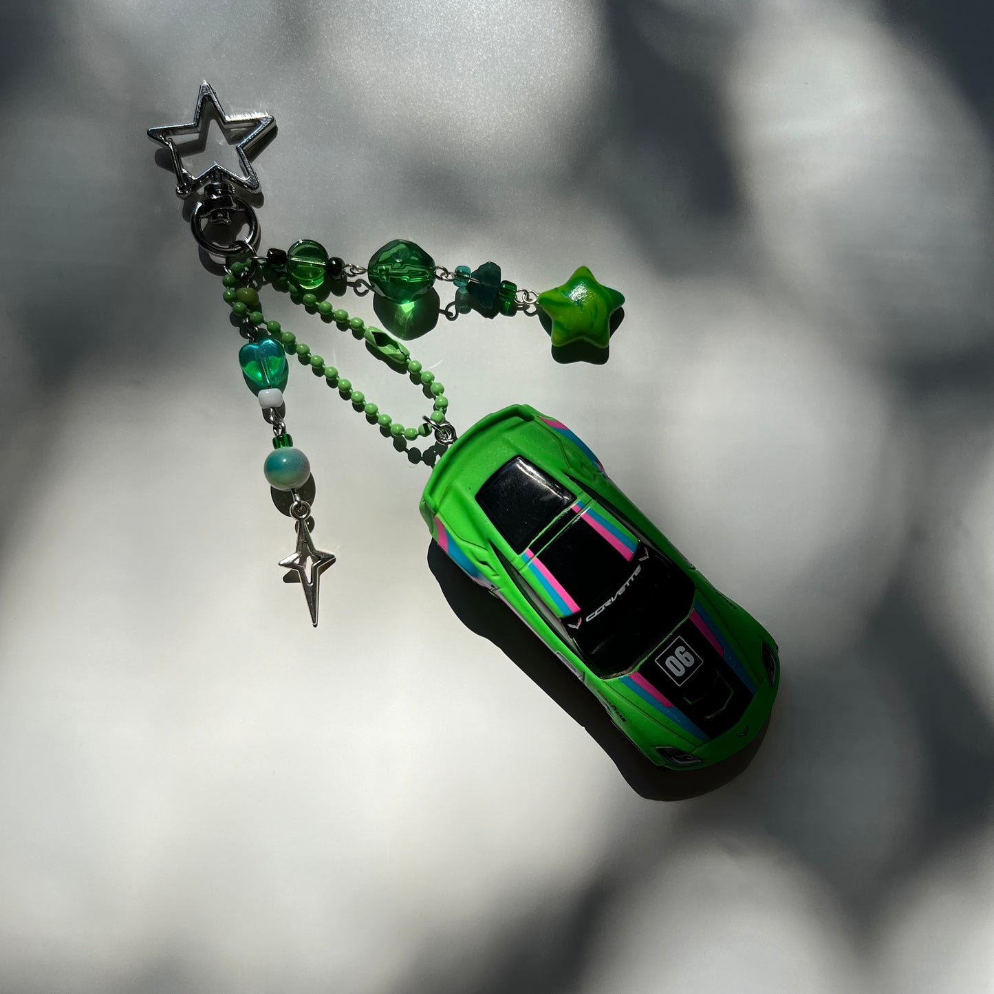 Corvette C7 Z06 Beaded Keychain