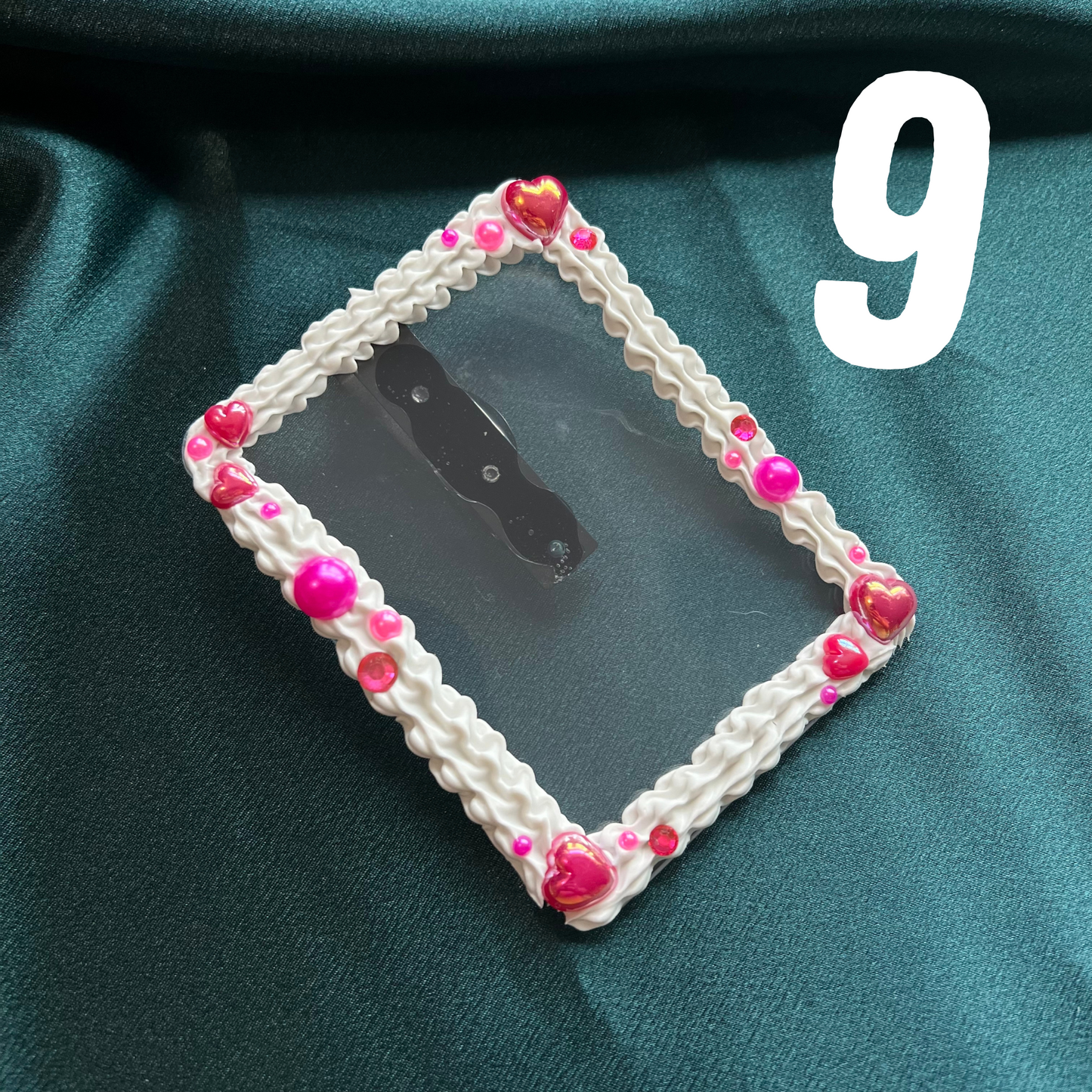 Pink-Red Cake Deco Photo Visor Clip