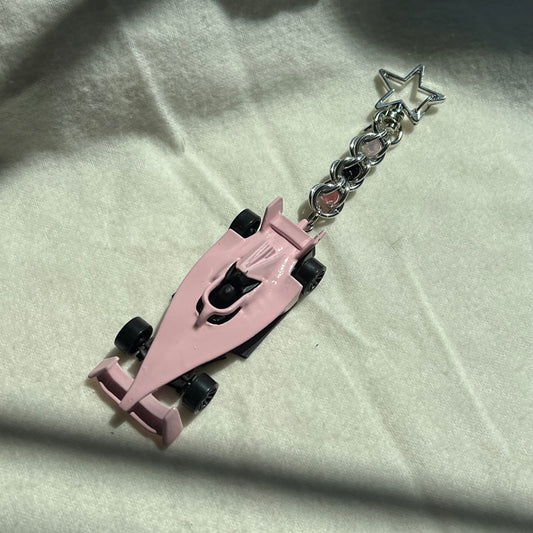 Formula E Beaded Keychain