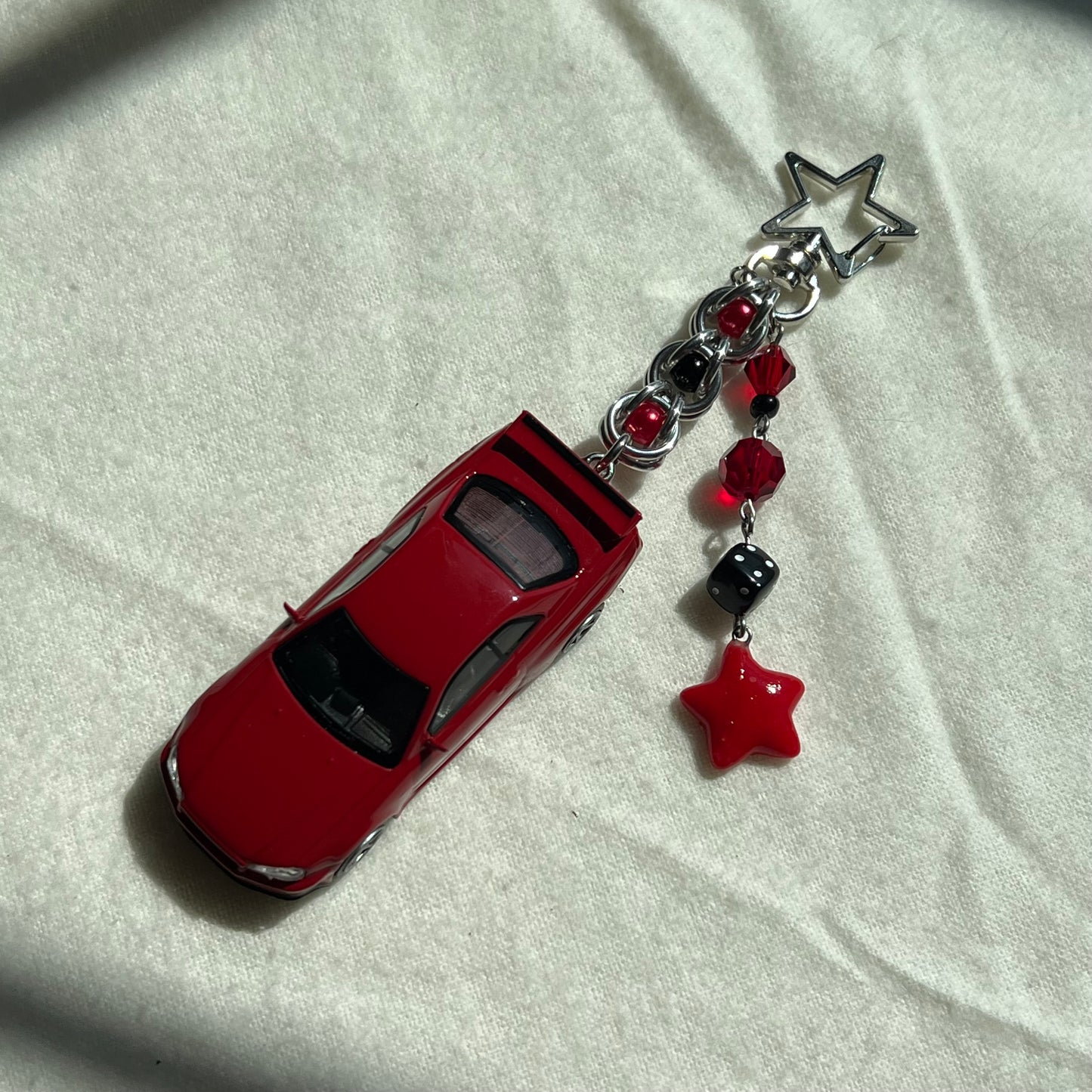 Nissan R34 GTR Beaded Keychain