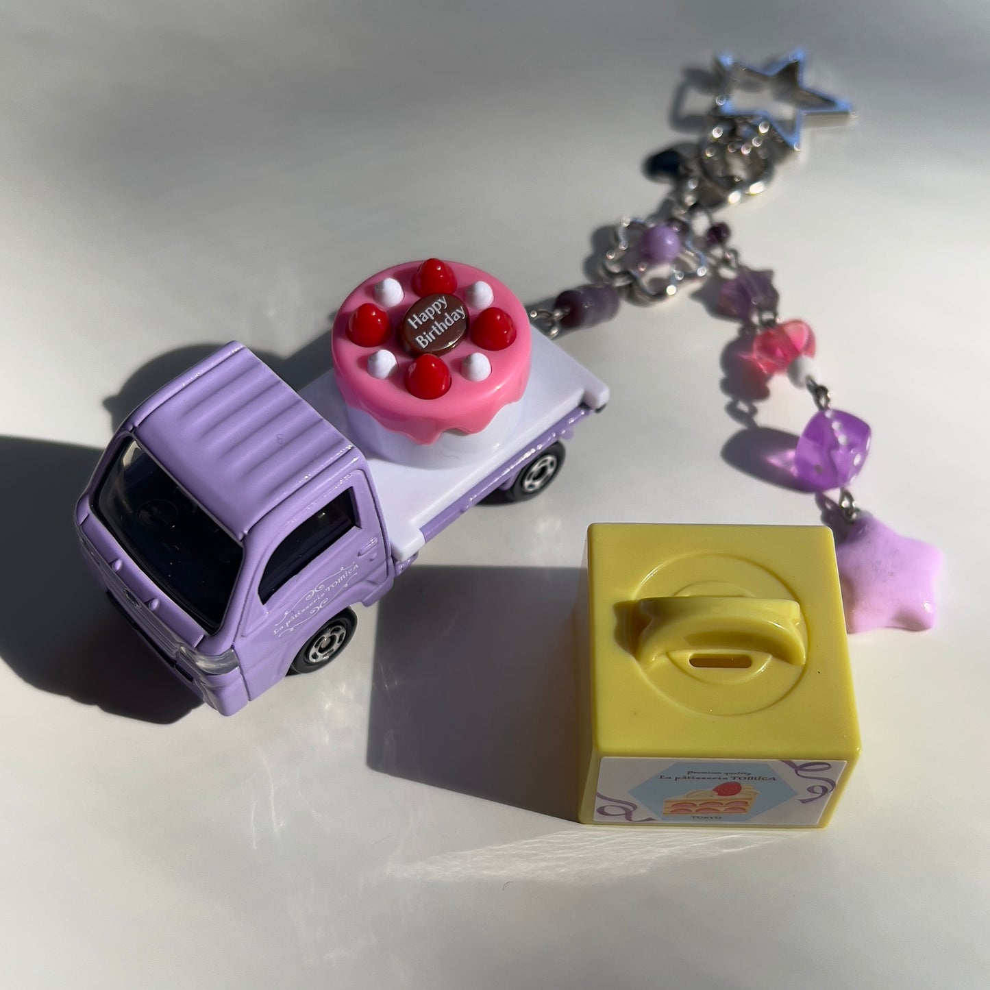 Birthday Delivery - Subaru Sambar Beaded Keychain