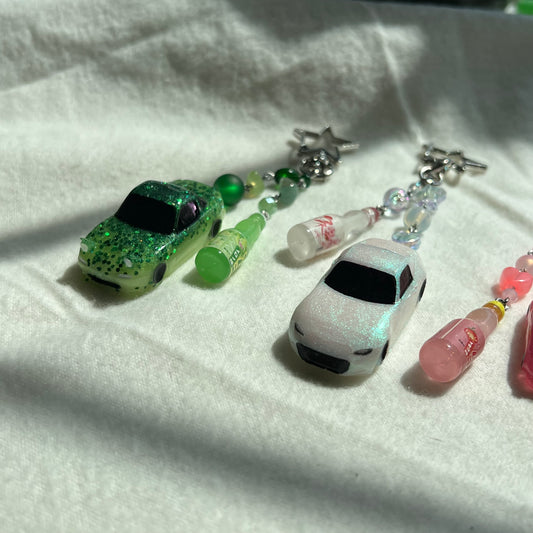 Ramune Miata Beaded Keychain
