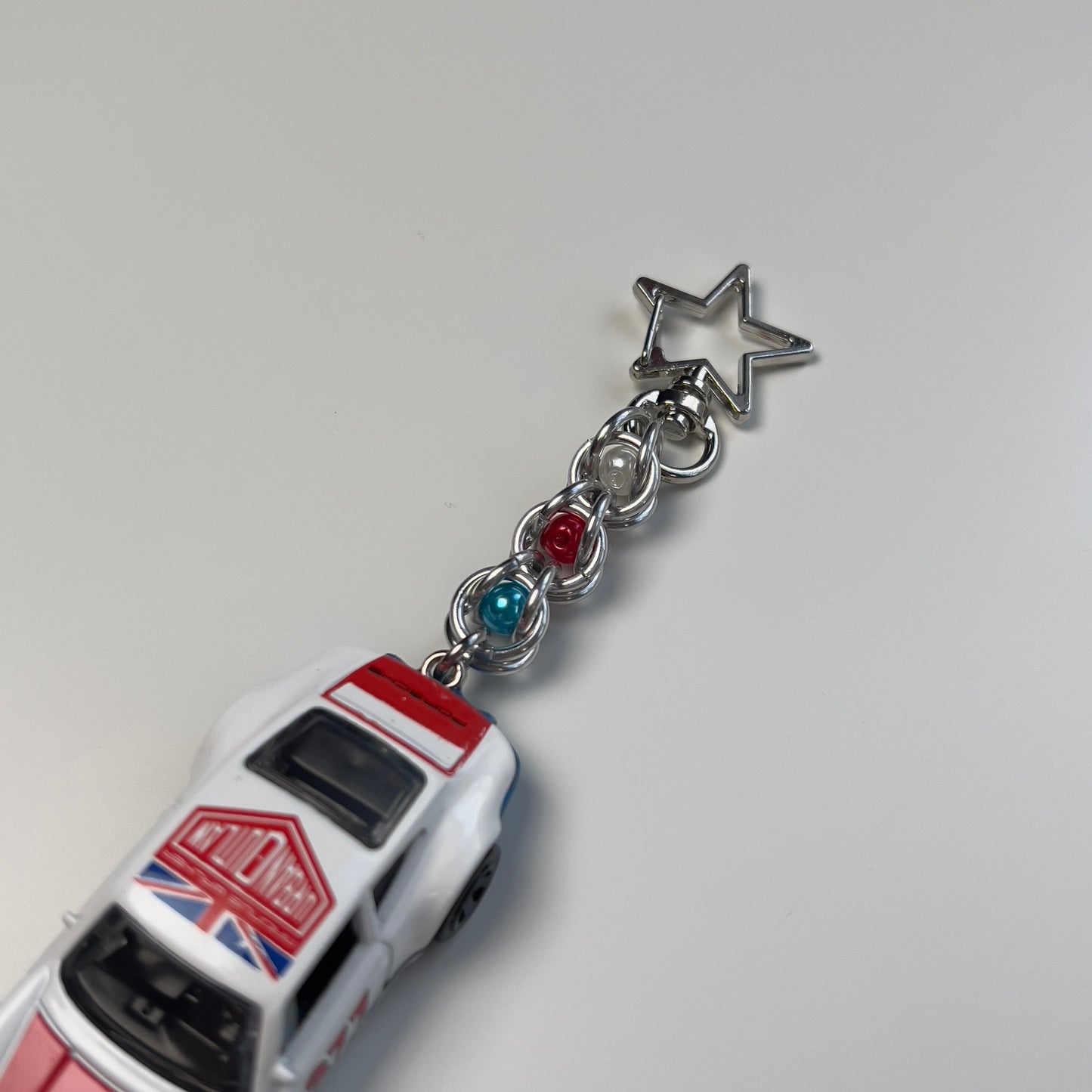 ‘71 Porsche 911 Beaded Keychain