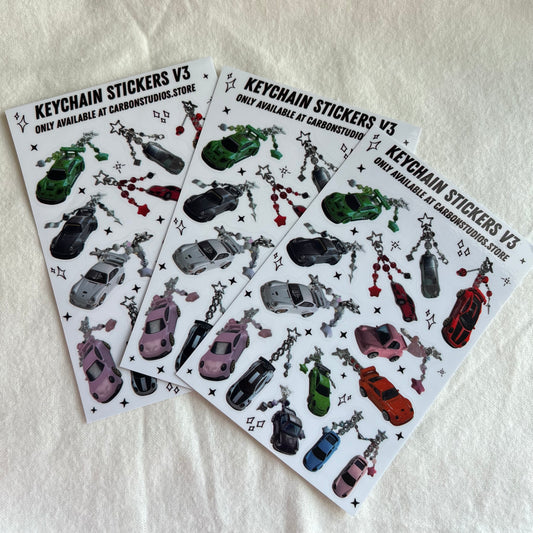 Keychain Stickers V3 Sticker Sheet