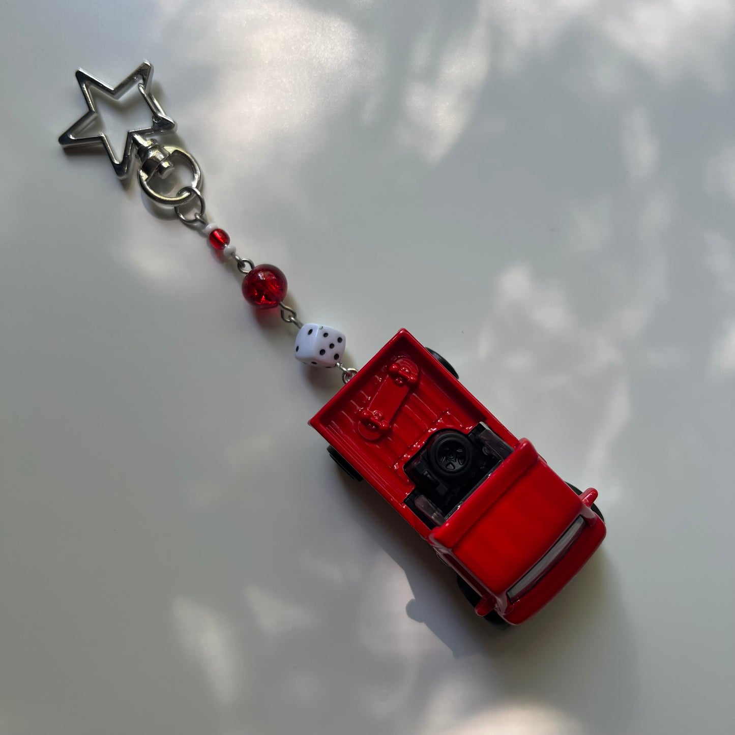 Mighty K Beaded Keychain