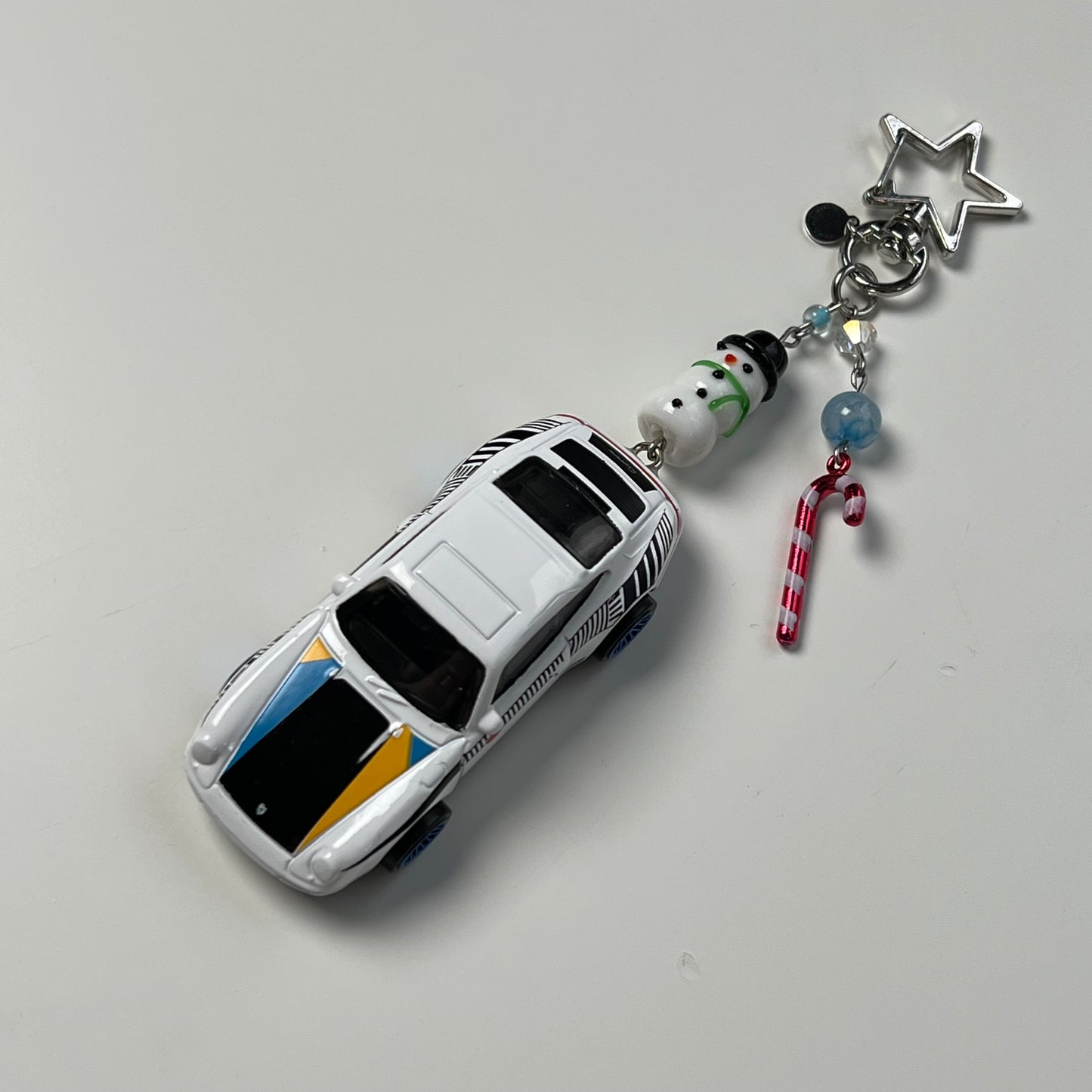 1996 Porsche Carrera Beaded Keychain