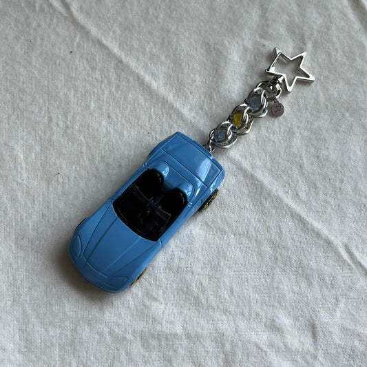 Corvette Beaded Keychain