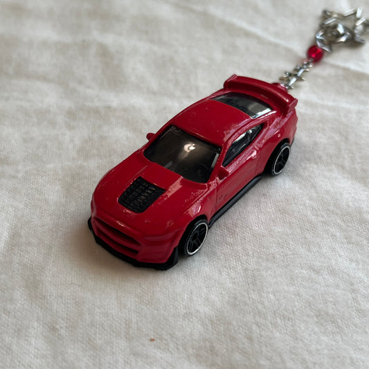 Mustang Beaded Keychain