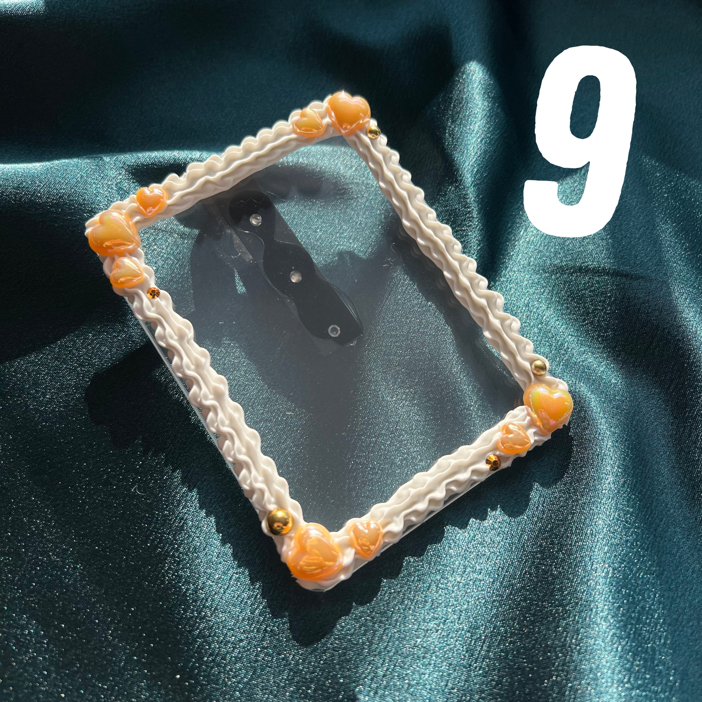 White-Brown Cake Deco Photo Visor Clip