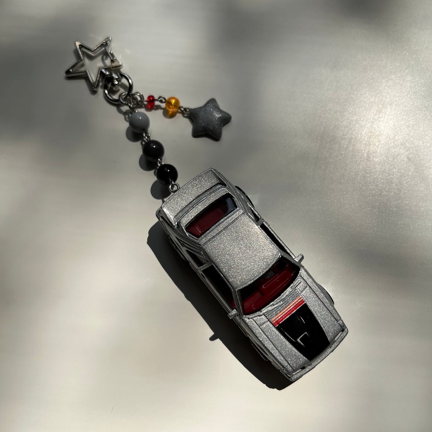 ‘84 Mustang SVO Beaded Keychain