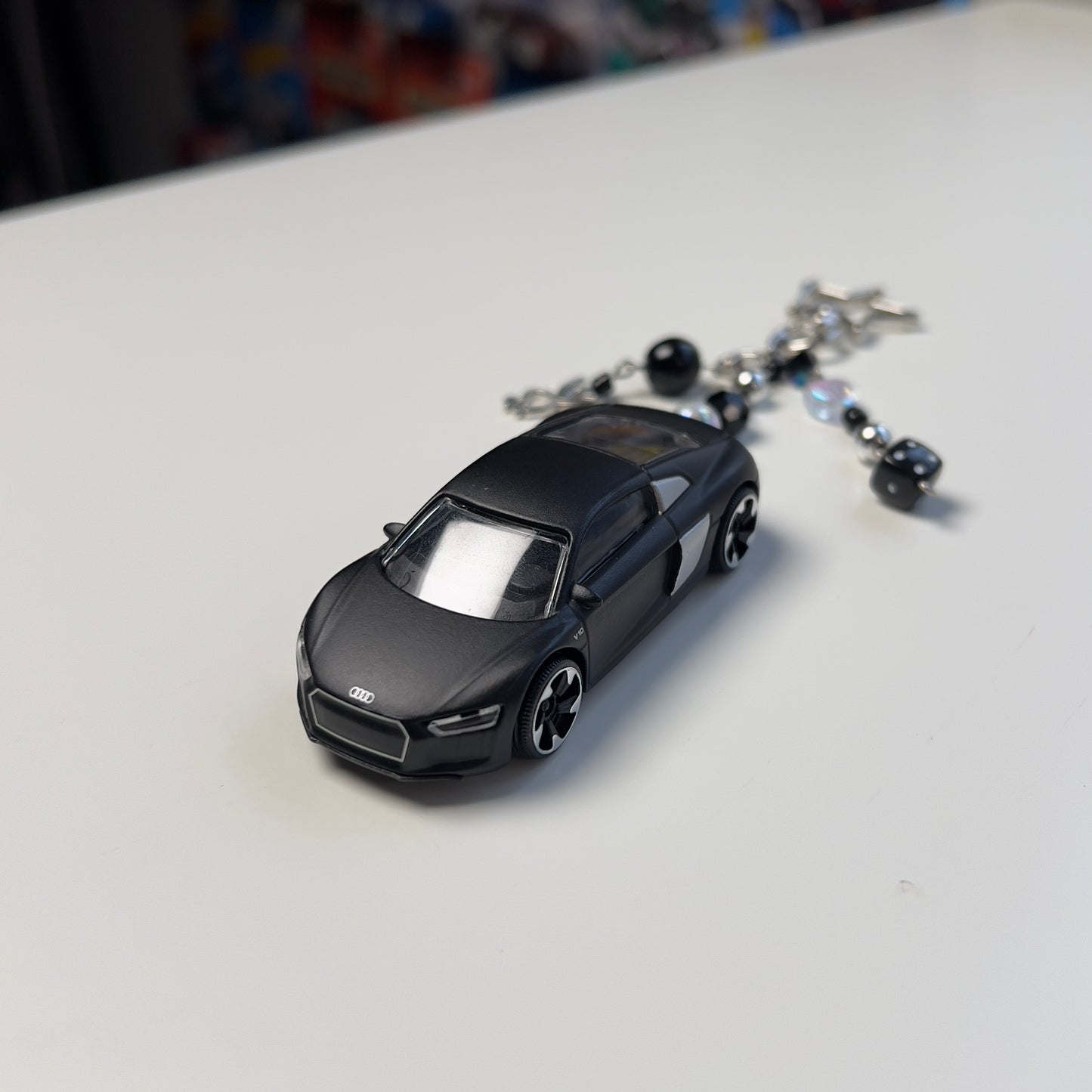 Audi R8 Beaded Keychain