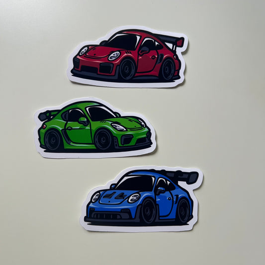 Porsche GT2, GT3, GT4 Stickers