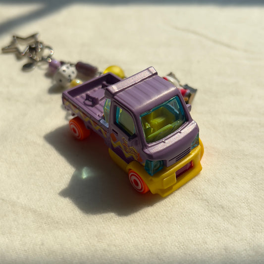 Mighty K & Kitty Beaded Keychain
