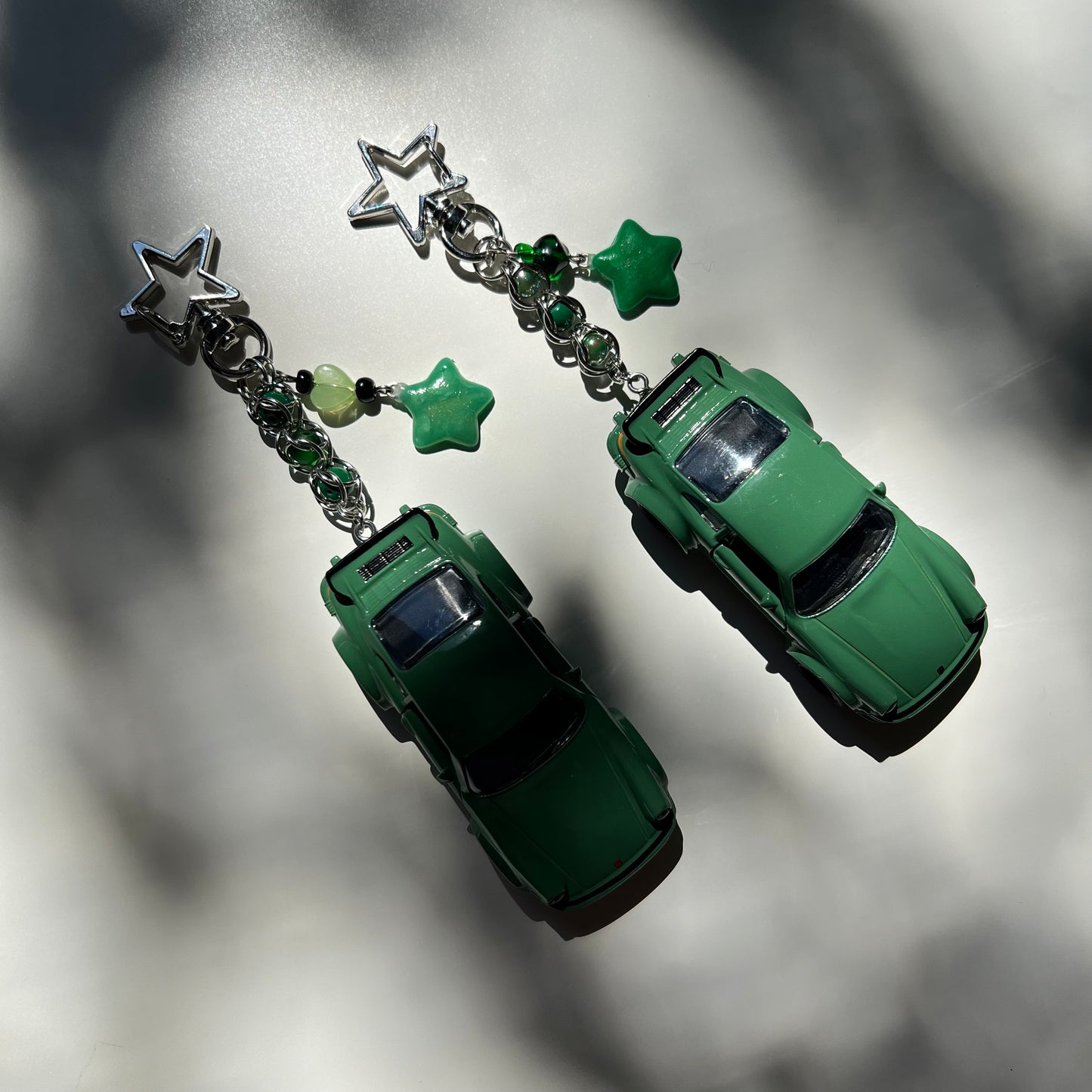 Porsche 934 Beaded Keychain