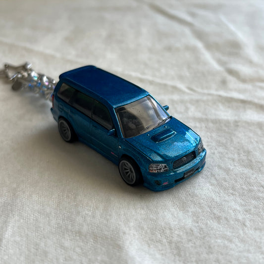 Subaru Forester Beaded Keychain