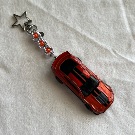 Mustang Beaded Keychain
