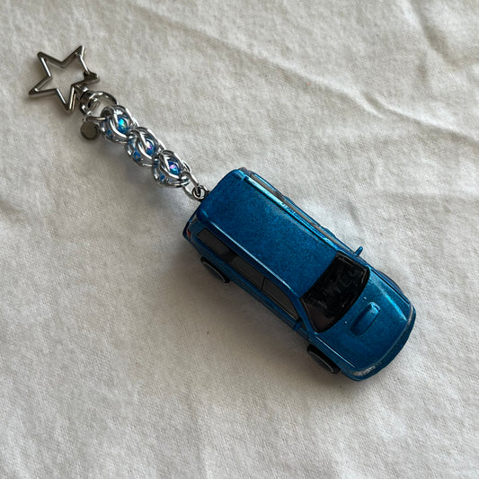 Subaru Forester Beaded Keychain