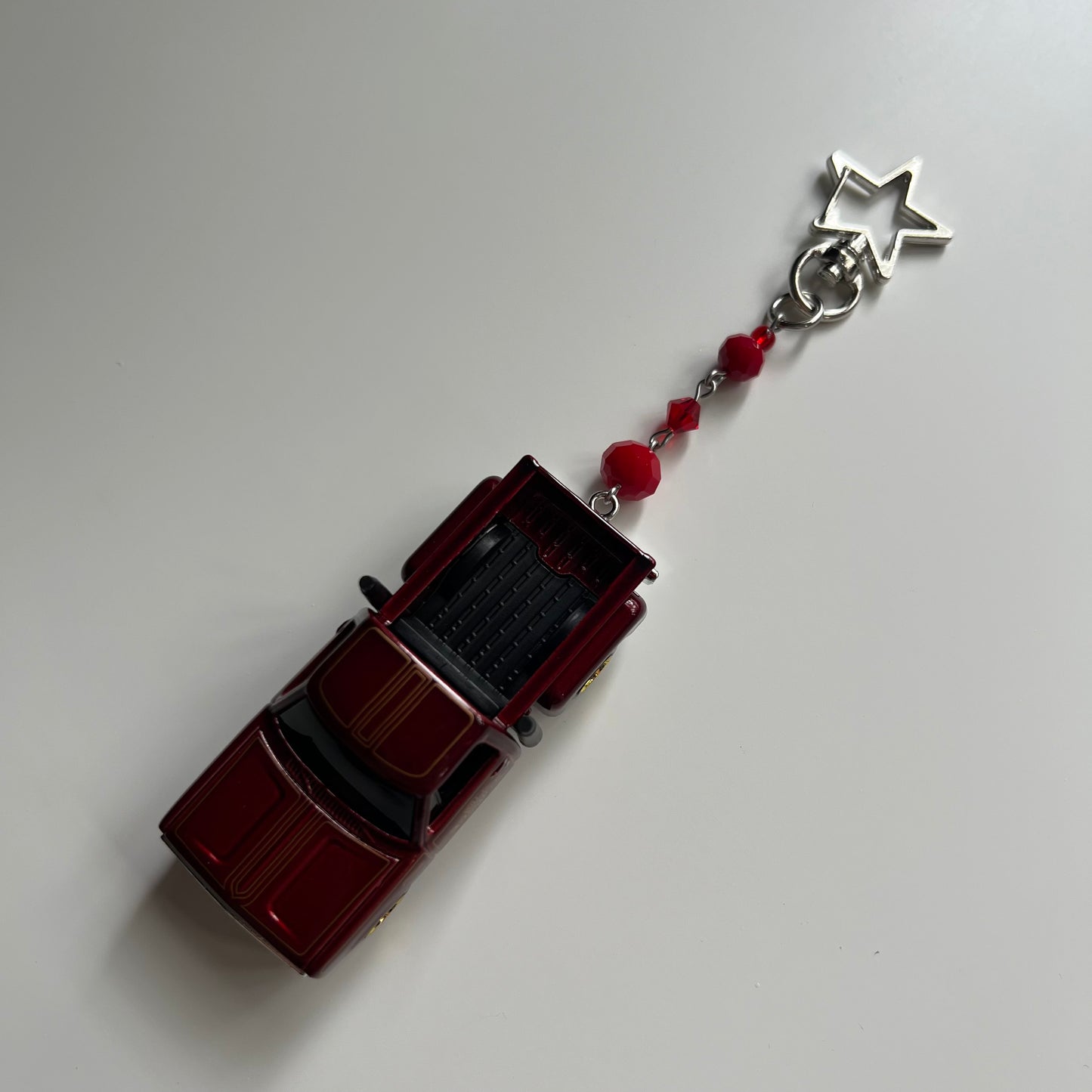 1978 Dodge Li’l Red Express Truck Beaded Keychain