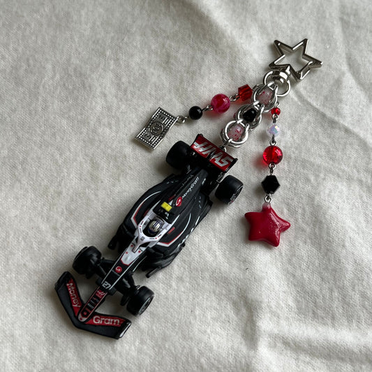F1 Haas VF24 Beaded Keychain