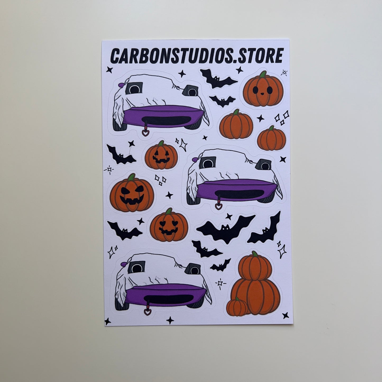 Halloween Miata Sticker Sheet