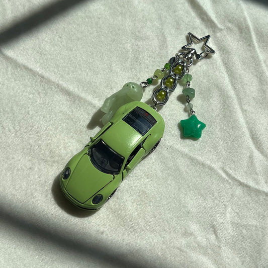 Porsche Carrera x Green Buddy Beaded Keychain