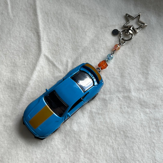 Mustang Beaded Keychain