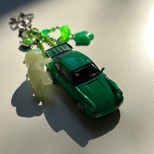 Smiski X Porsche 911 (964) Turbo Beaded Keychain