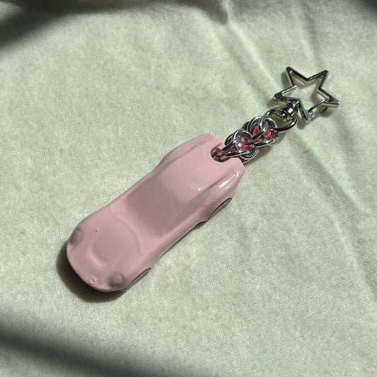 Coupe Clip Beaded Keychain
