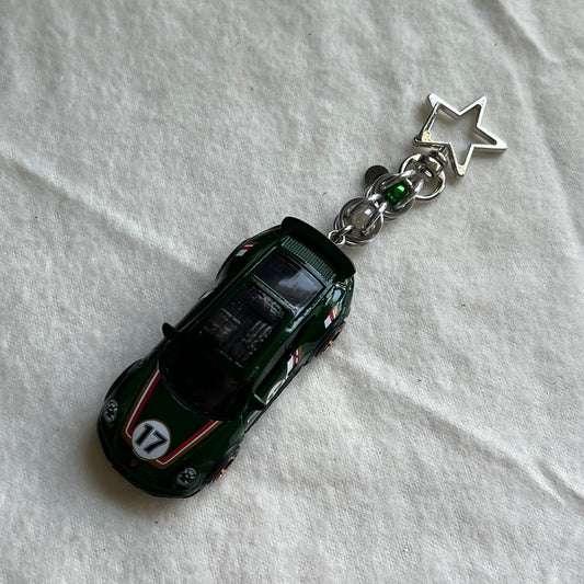 Porsche Rallye Beaded Keychain