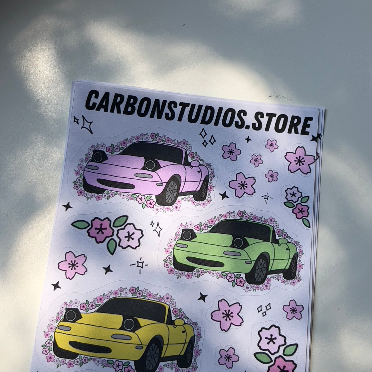 Sakura Miata Sticker Sheet