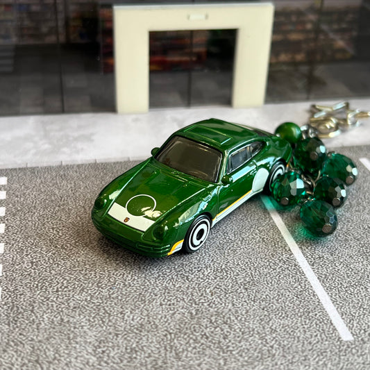 1996 Porsche Carrera Beaded Keychain