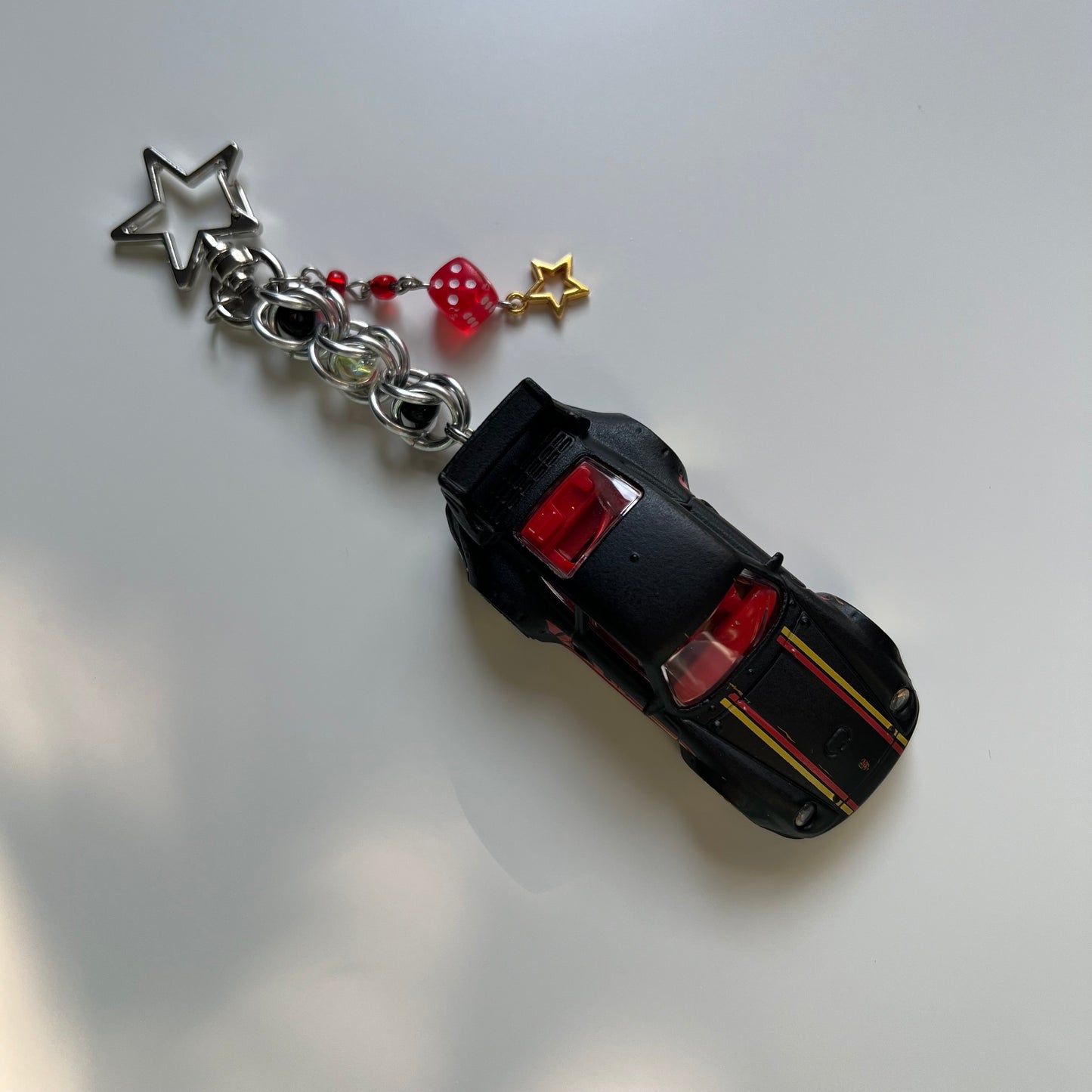 Porsche 993 GT2 Beaded Keychain