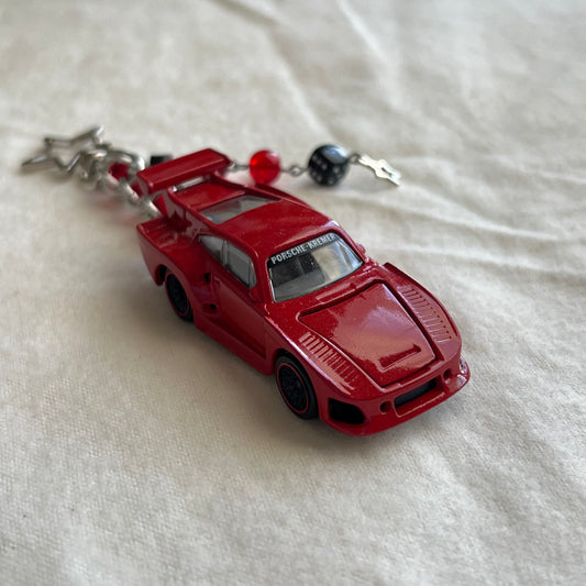 Porsche 935 K3 Beaded Keychain