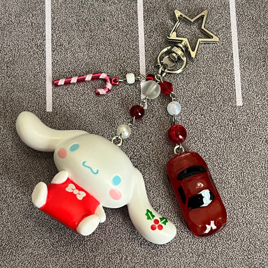 NA Miata x Cinna Puppy Beaded Keychain