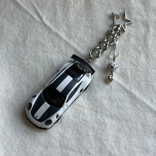 Porsche 911 GT2 Beaded Keychain