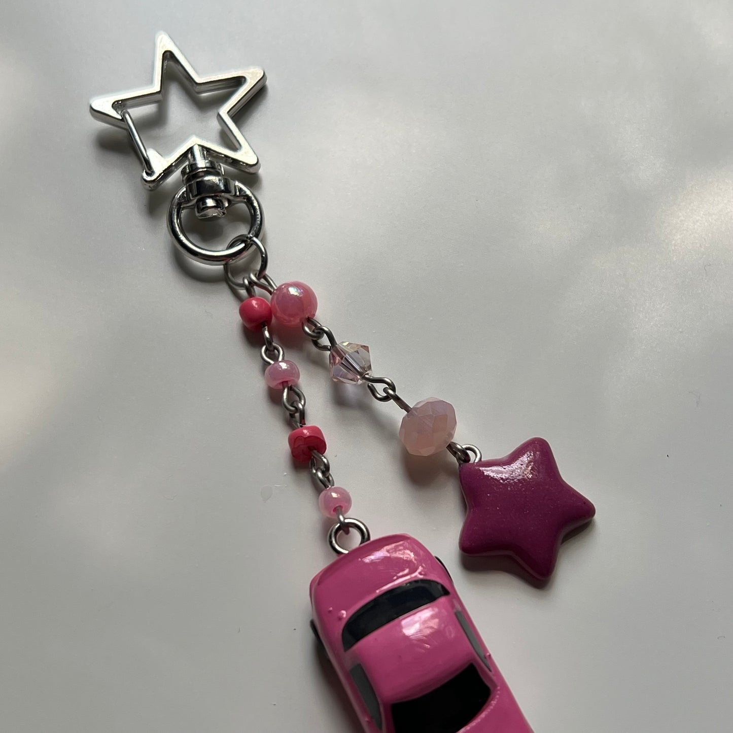 Pink Miata Keychain