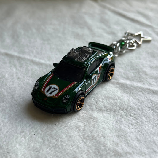 Porsche Rallye Beaded Keychain
