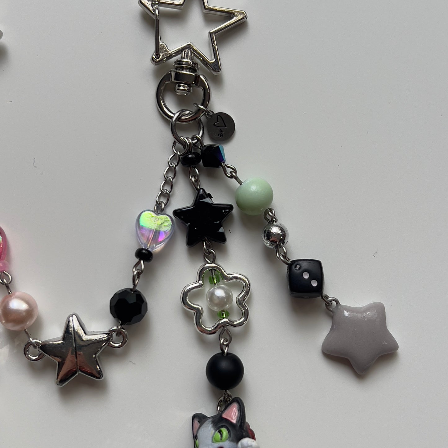 Catzillaz Matching Pair Beaded Keychains