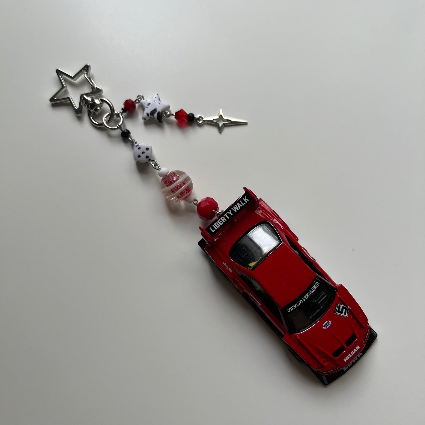 LB-ER34 Super Silhouette Nissan Skyline Beaded Keychain